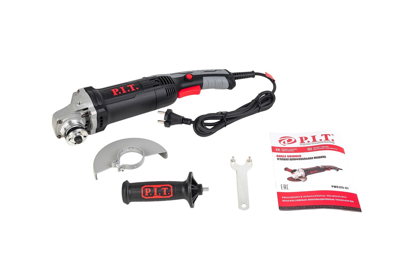 P i t pws125 c7. Ушм p.i.t. pws125-c7, 125 мм. болгарка с ручкой сверху.