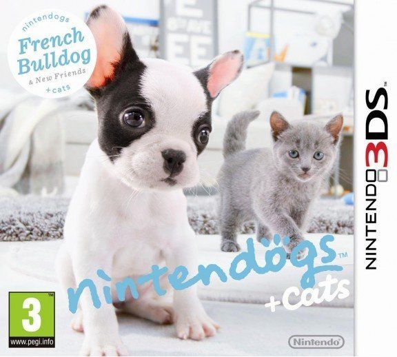 Игра Nintendogs Cats: Французский бульдог и новые друзья. Русская (Nintendo 3DS, Русские субтитры)