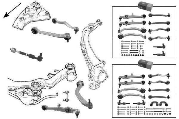 Ауди а4 б6 передняя подвеска схема