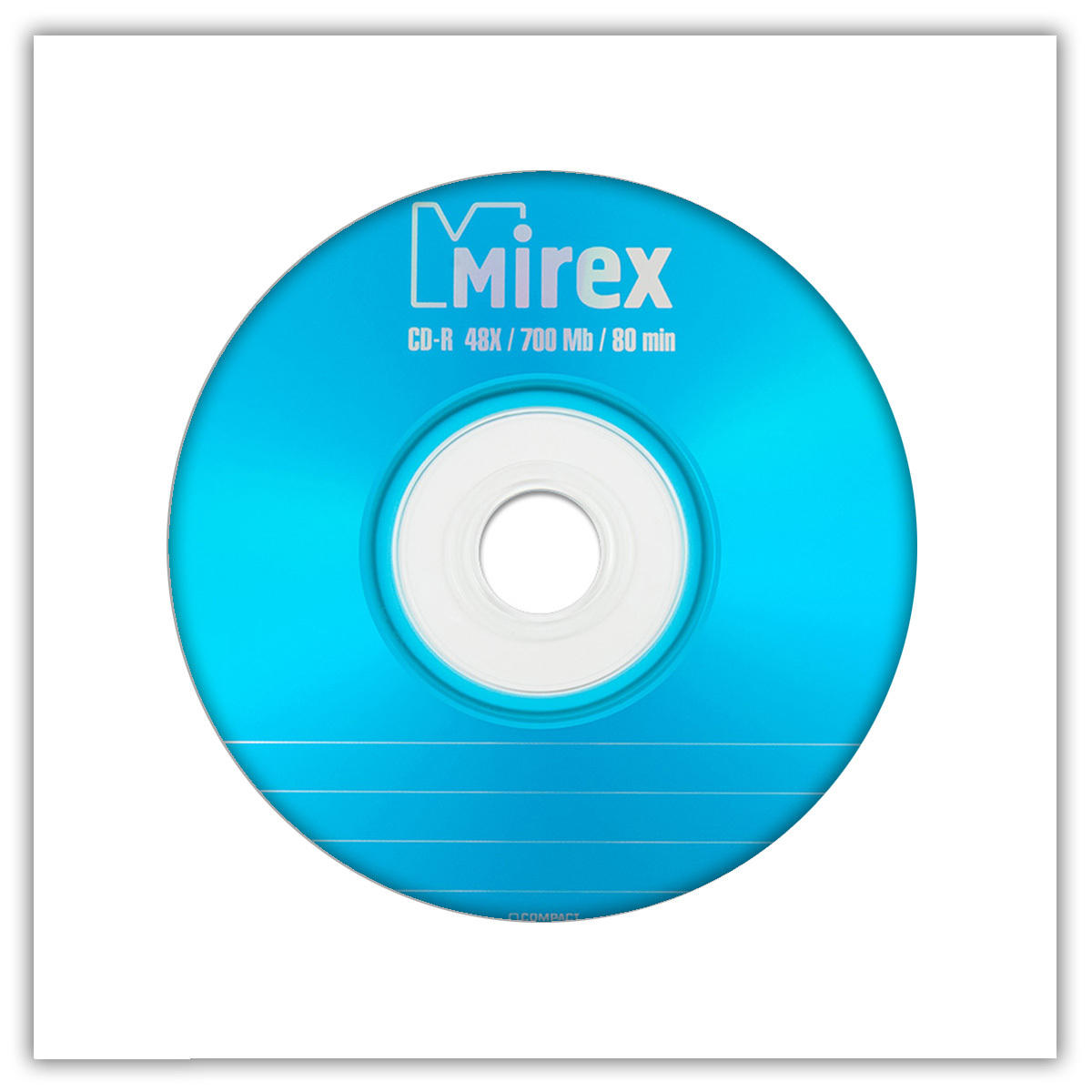 Диск CD-R 700Mb 48x Mirex Standard, в бумажном конверте с окном ...