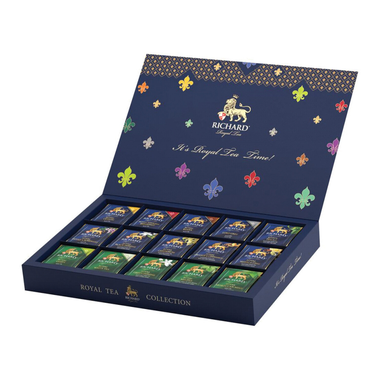 Richard royal tea collection ассорти. Ричард Роял ти 120 пакетиков. Чай Richard "Royal Tea assortment" ассорти 9 сашет. Ричард Роял коллекшн 120 пакетиков. Чай Richard "Royal Tea collection", подарочный набор 15 вкусов, 120 пакетиков по 1,9 г.