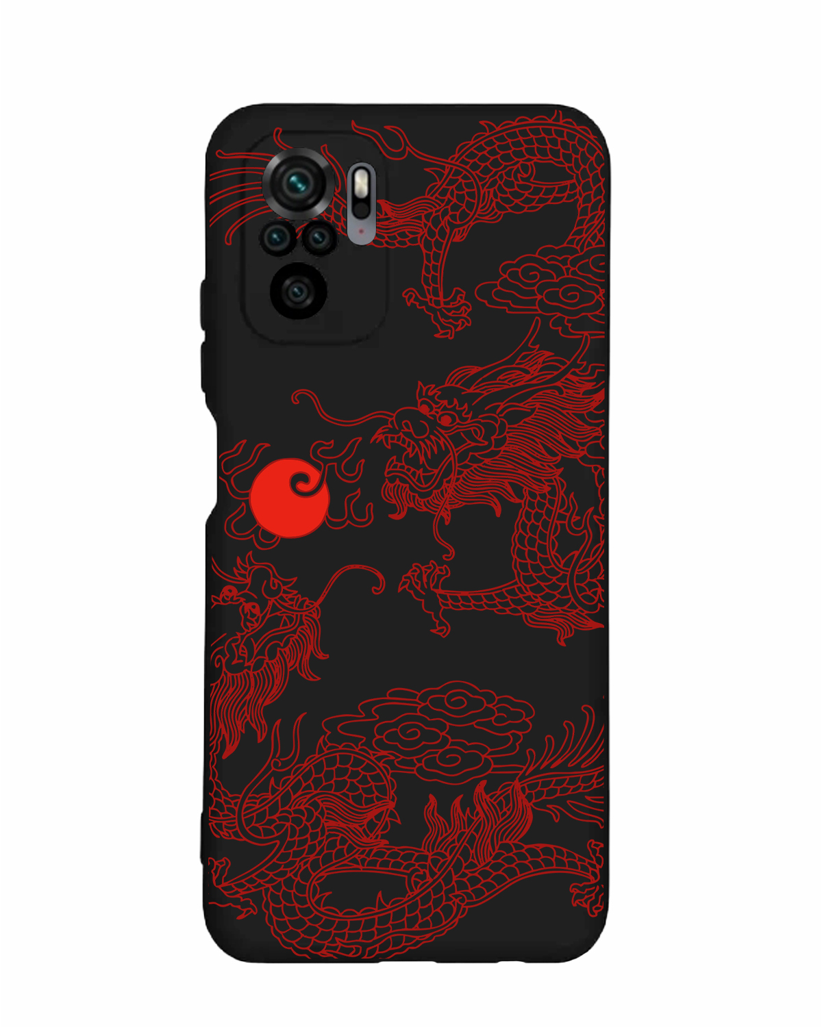 Силиконовый чехол Mcover для Redmi Note 10/Redmi Note 10S/ Poco M5S (Редми  Нот 10 Нот 10с), Японский дракон янь, аниме - купить с доставкой по  выгодным ценам в интернет-магазине OZON (334730816)