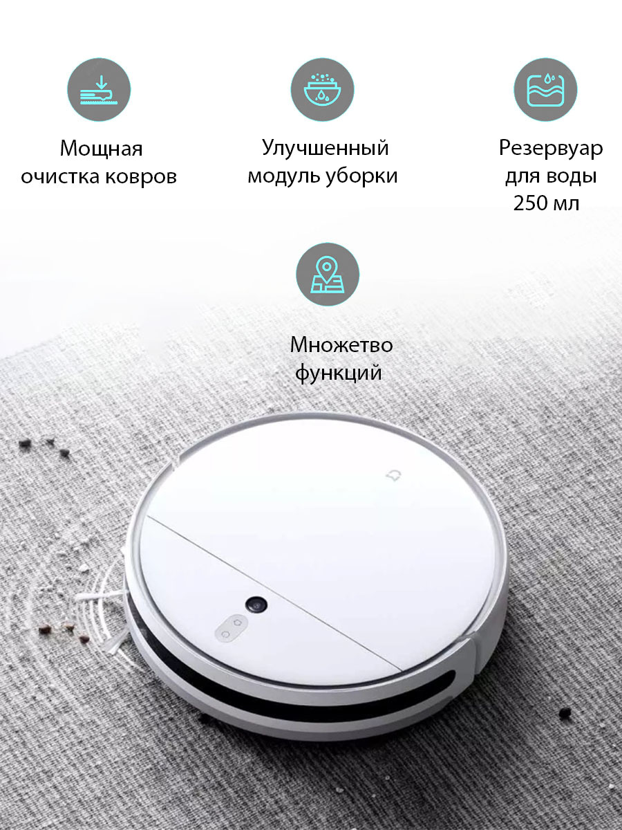 Робот-пылесос Xiaomi Mijia 2C Sweeping Vacuum Cleaner (STYTJ03ZHM), белый