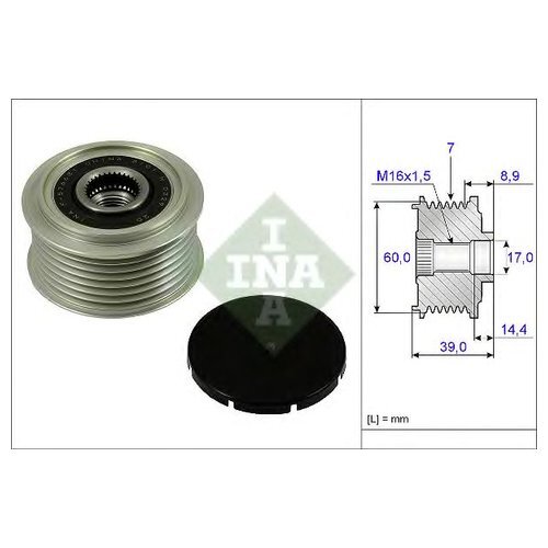 Шкив генератора Ina 535024510