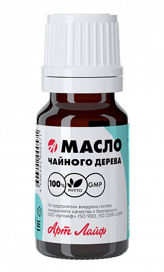 Артлайф масло чайного дерева (100%) 10 мл - антисептик растительного ...