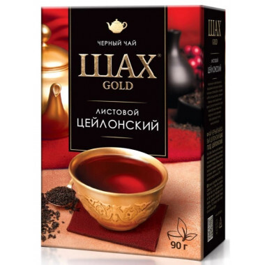 Чай черный листовой ШАХ ГОЛД Крупнолистовой, 100 г — купить в интернет ...