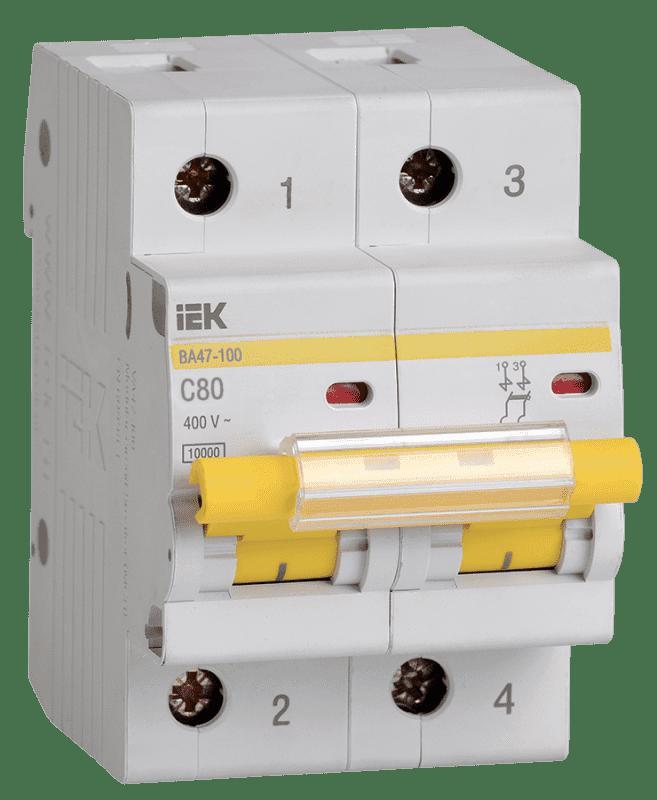 Автоматический выключатель iek ва 47 100. Mva40-1-006-c.
