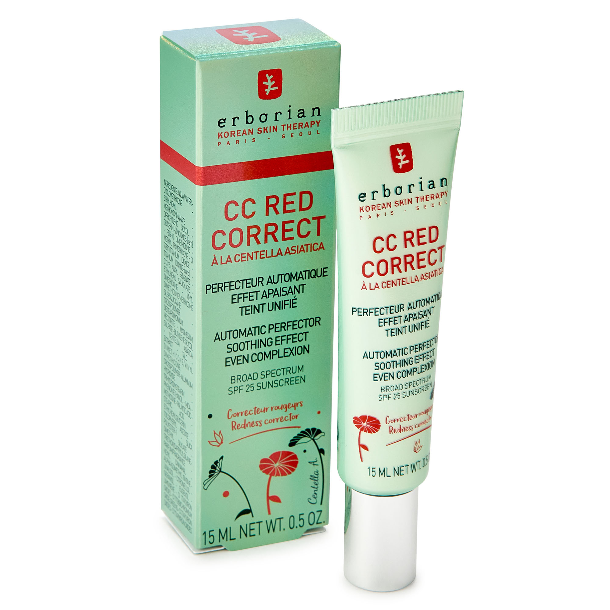 Erborian red correct отзывы. Erborian cc Red. СС Red correct Erborian. Erborian cc Red correct. Cc Red корректирующий крем для лица.