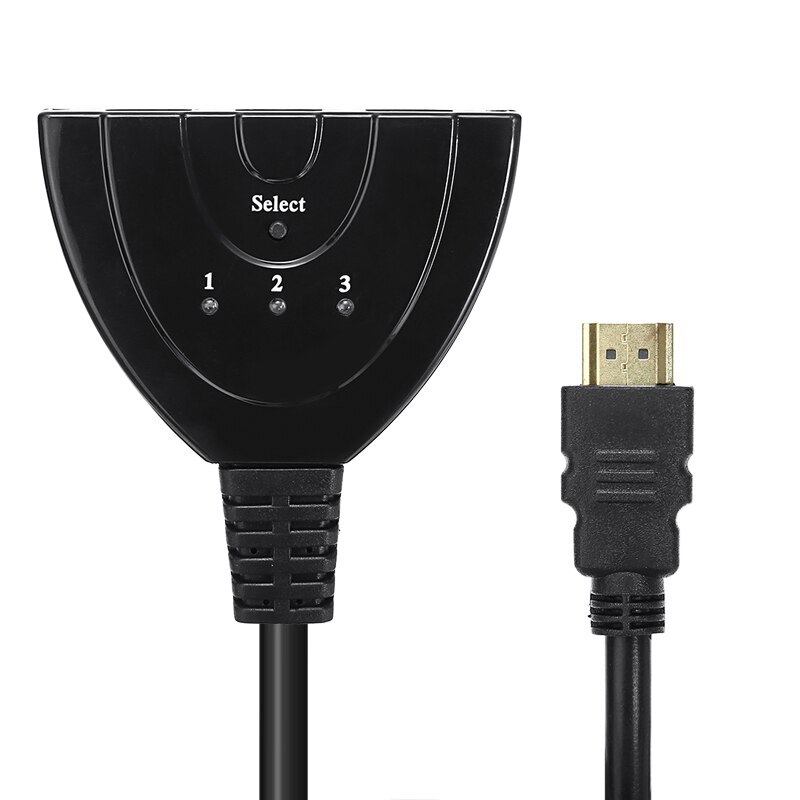 Сплиттер HDMI H54 HUB 3x входа и 1x выход HDMI с проводом