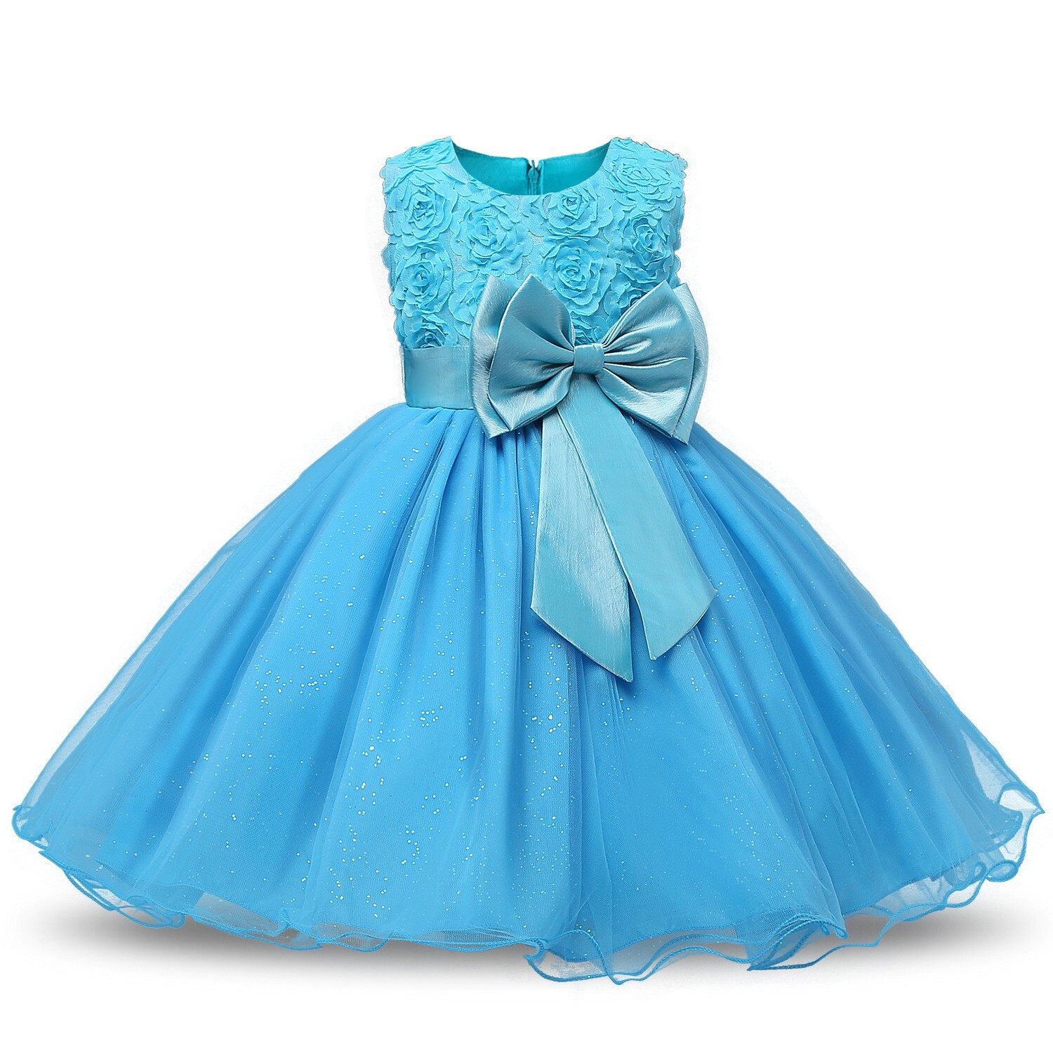 Платье голубое для девочки