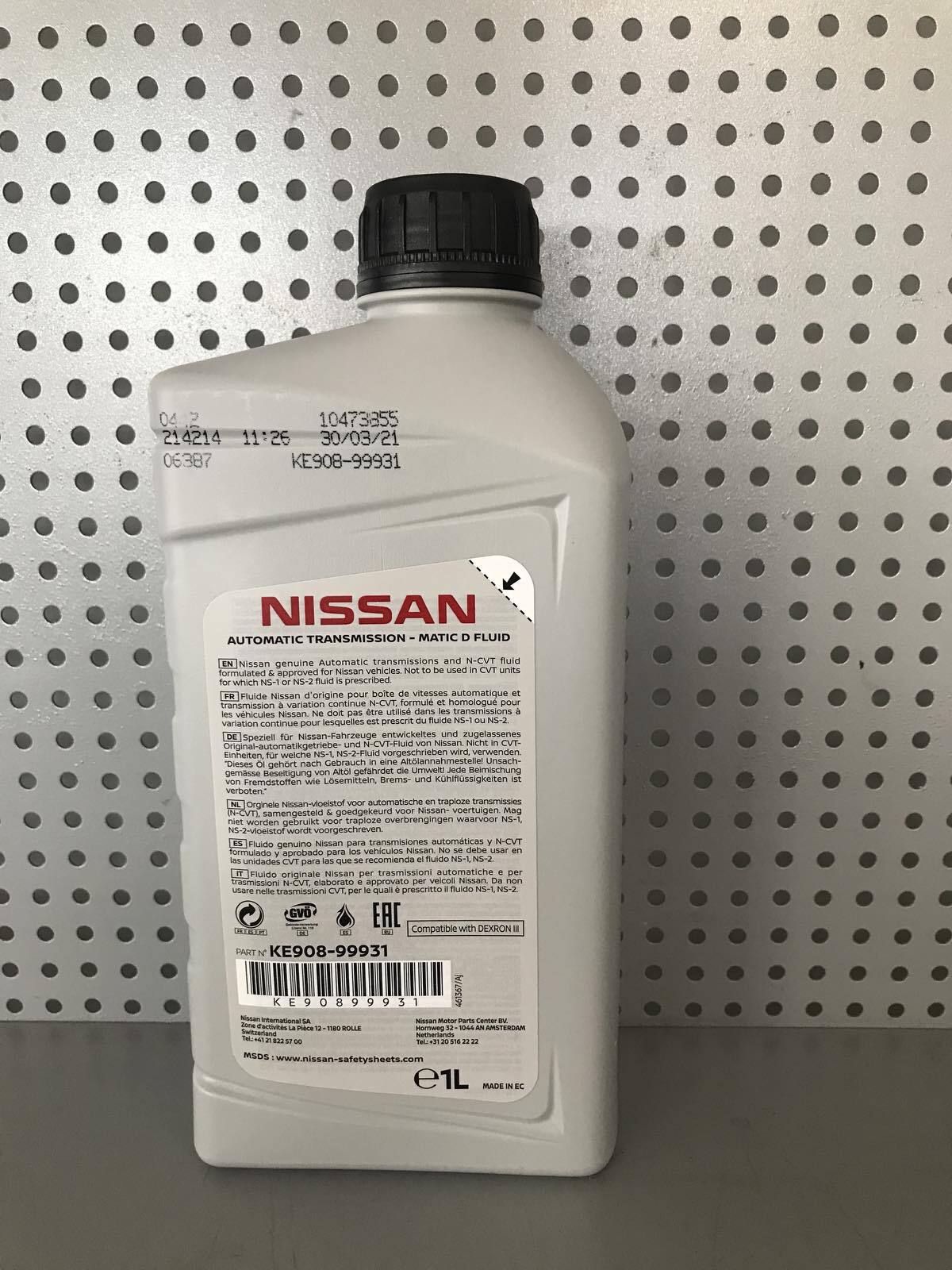 Купить Масло Nissan Matic Fluid D