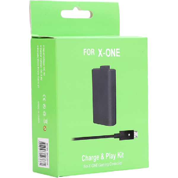 XBOX ONE Аккумулятор 2800 mAh + USB кабель для джойстика, черный (Charge & Play Kit)