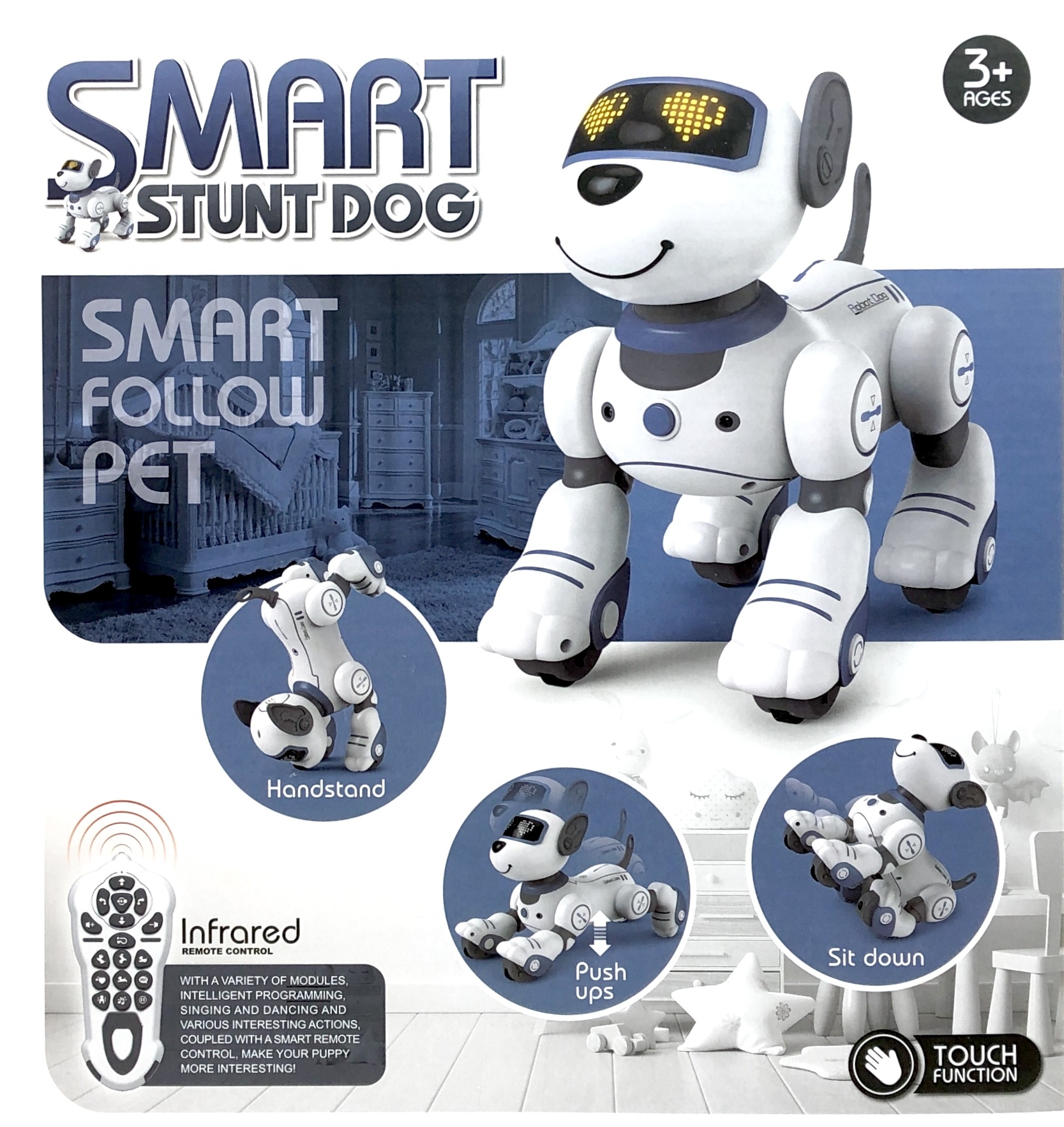 Voice programming stunt dog