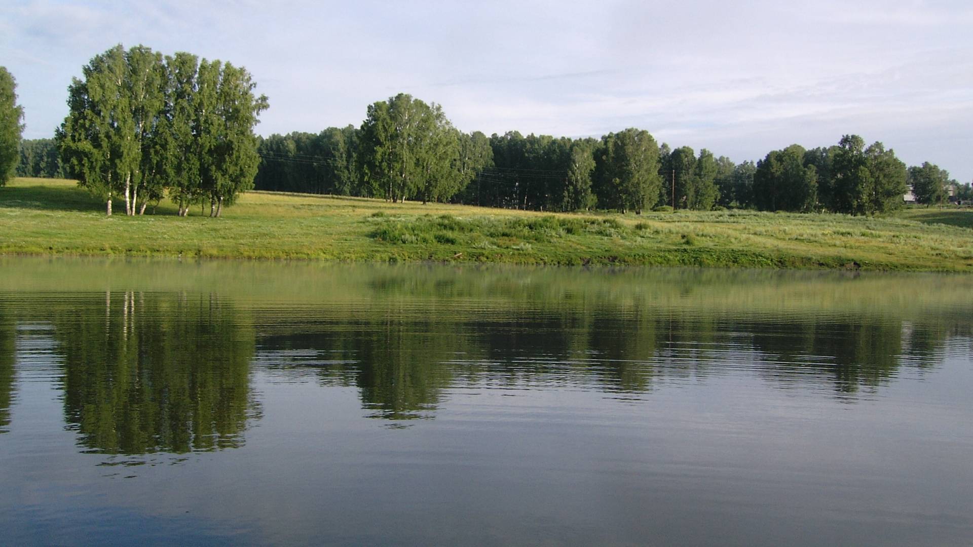 Река Волга летом
