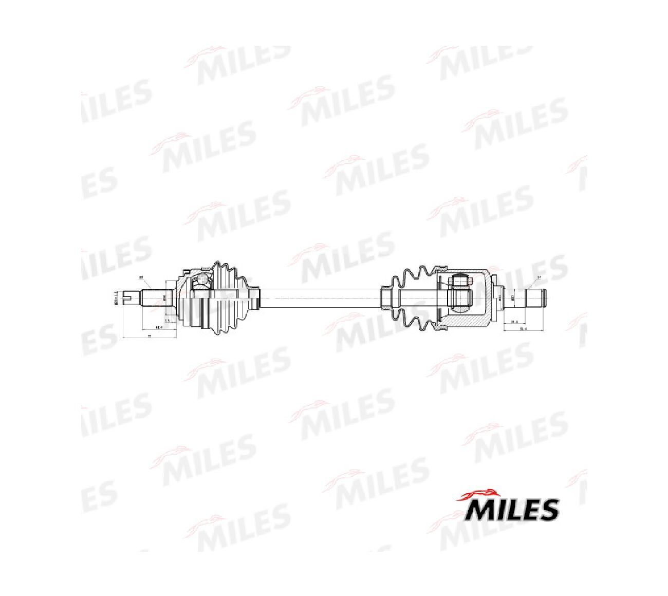 Вал приводной Miles gc02170. GKN 305289 привод в сборе 1шт. Вал приводной Miles gc01170. AX-P 2020.