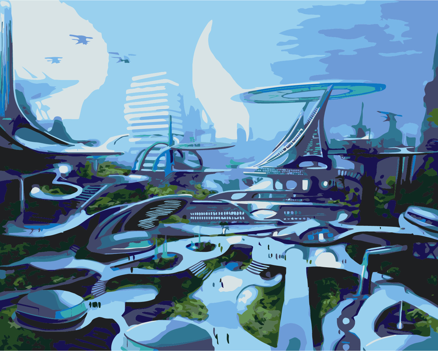Карта города будущего