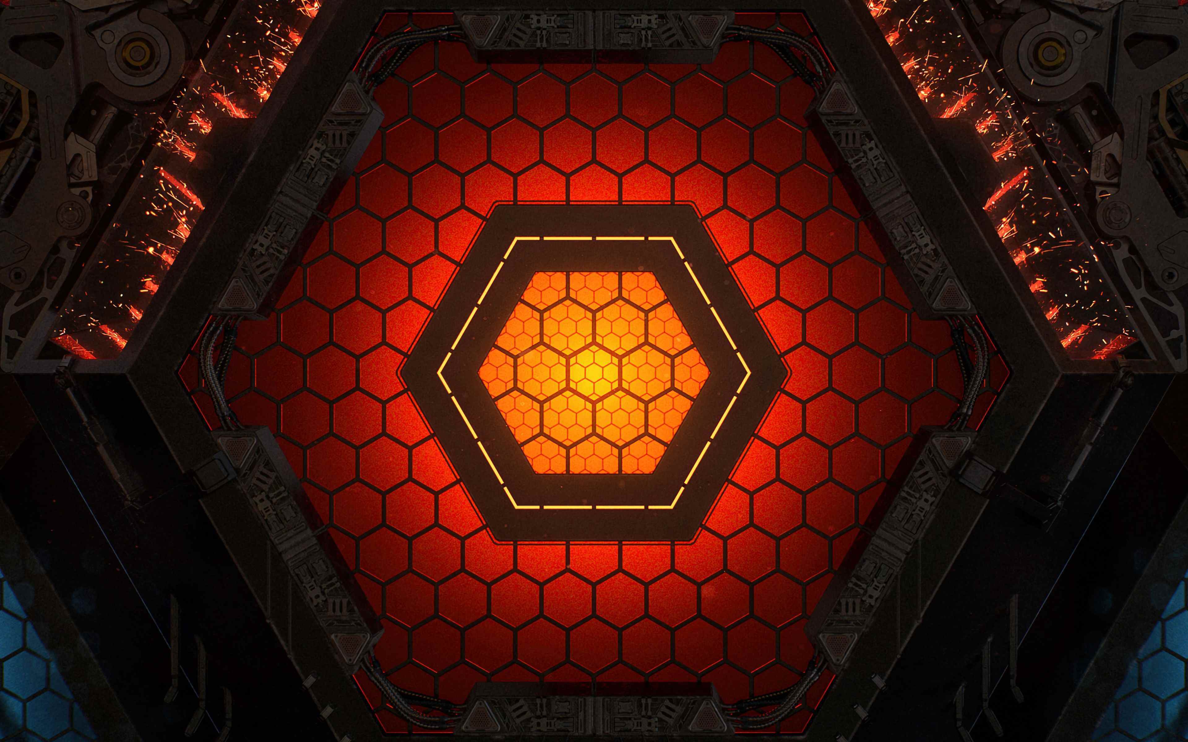 Обои шестигранники