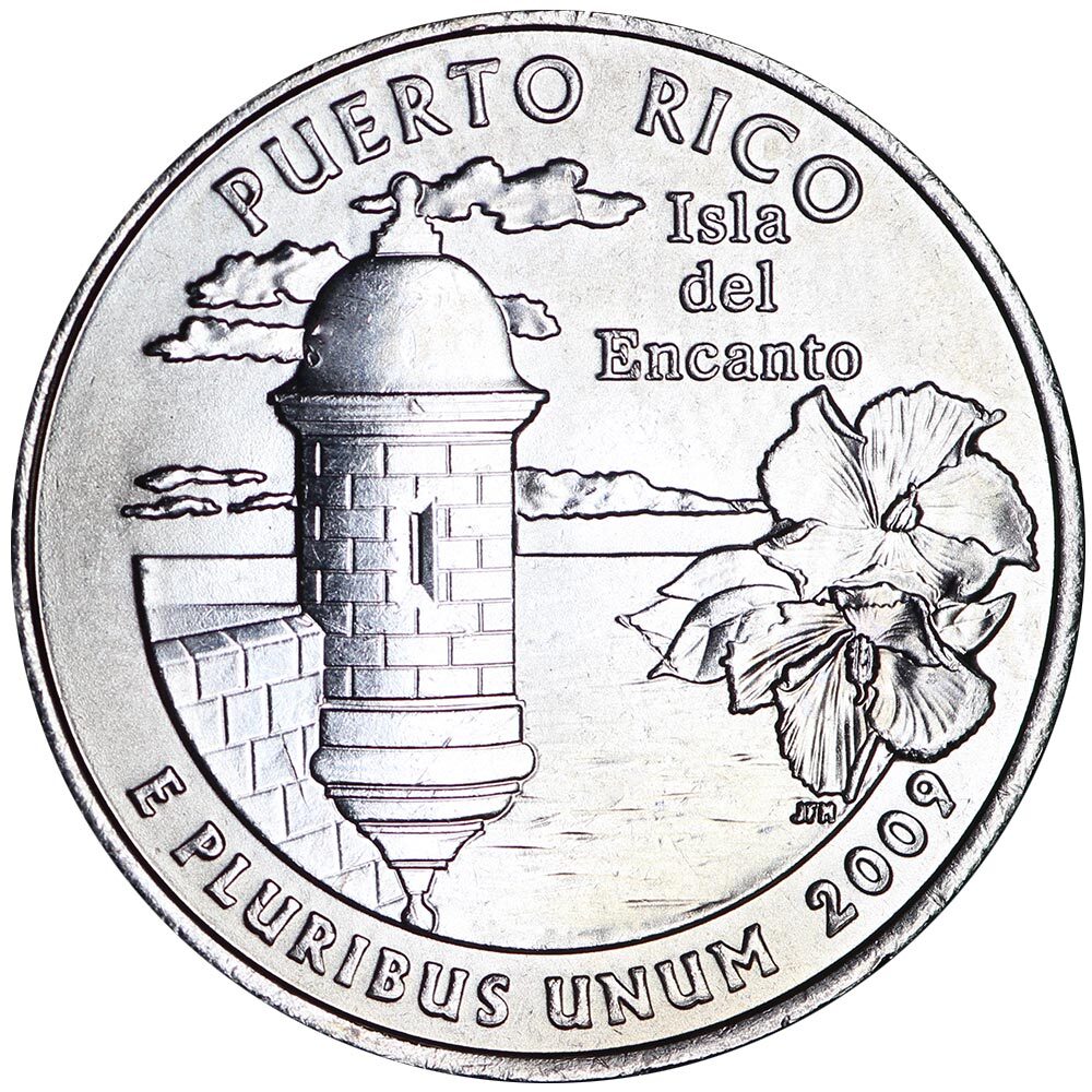 25 центов 2009 США Пуэрто Рико (Puerto Rico) двор D - купить в интернет-маг...