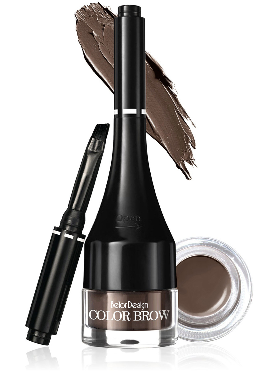 BELOR DESIGN Подводка для бровей  Color Brow тон 4 темно-коричневый