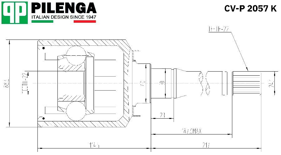 Внутренняя граната ваз 2110 схема