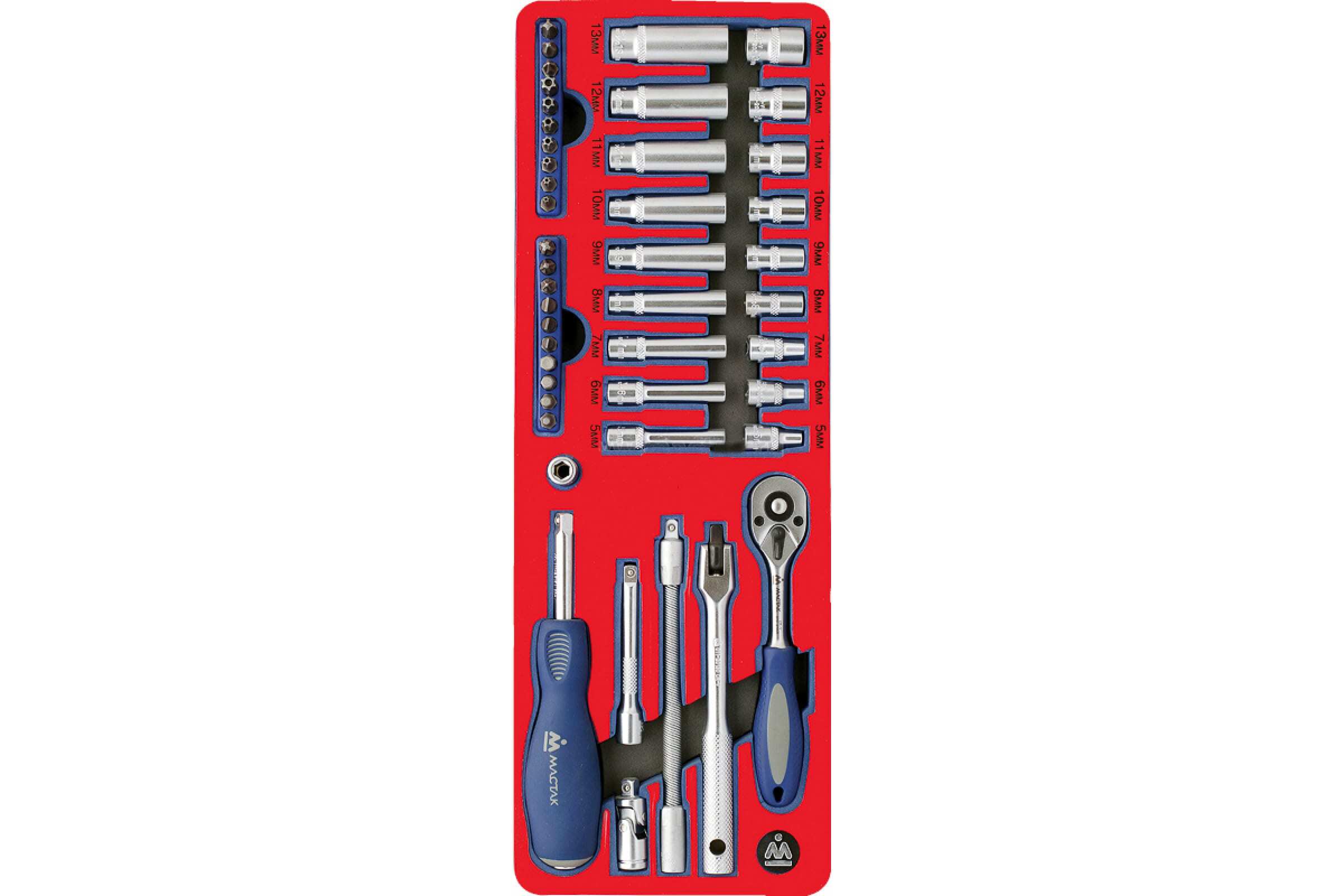 Набор головок torx king tony. Мастак 5-4411. Набор головок мастак. Инструмент для сто мастак в ложементе. Ложемент для торцевых головок 1/2.