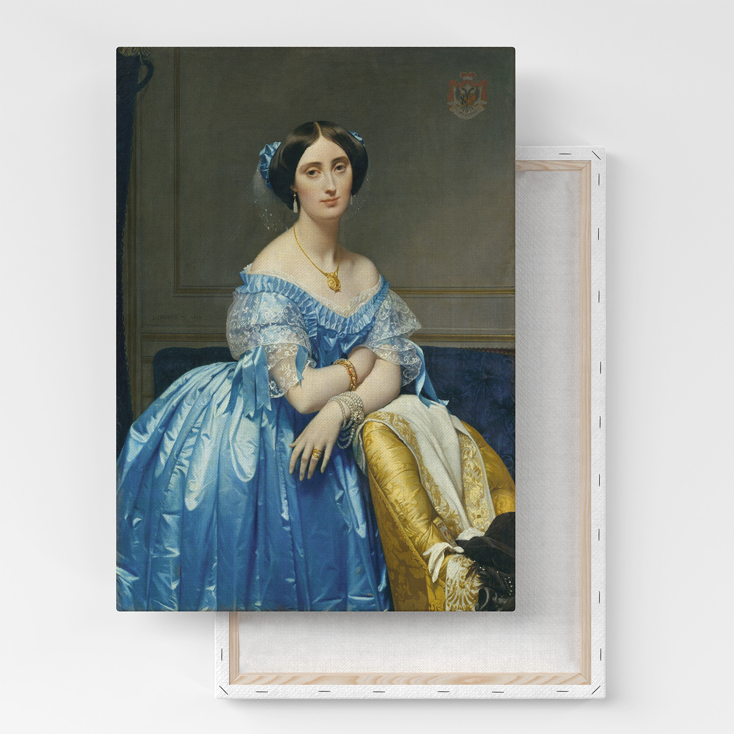 Энгр картины. Жан Огюст Доменик Энгр. «Princesse de Broglie», между 1851–1853.. The Princesse de Broglie.