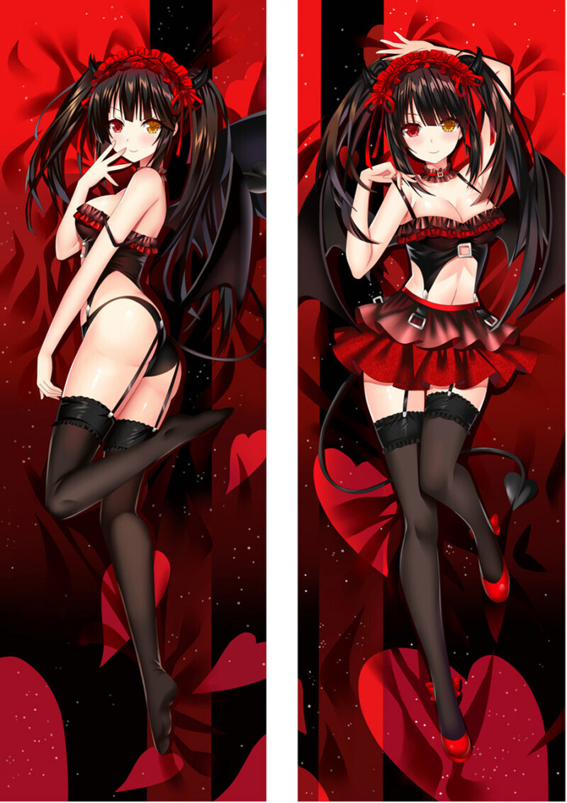 Дакимакура <b>Date</b> <b>a</b> <b>Live</b> Tokisaki Kurumi 3 205х65 см подушка + наволочка 10x1...