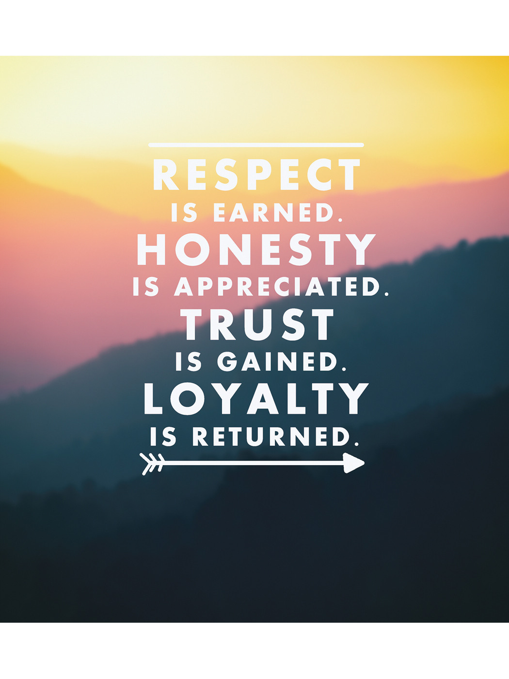To be honest i. Respect is earned Loyalty Returned. Trust is earned. Learn to earn quotes.
