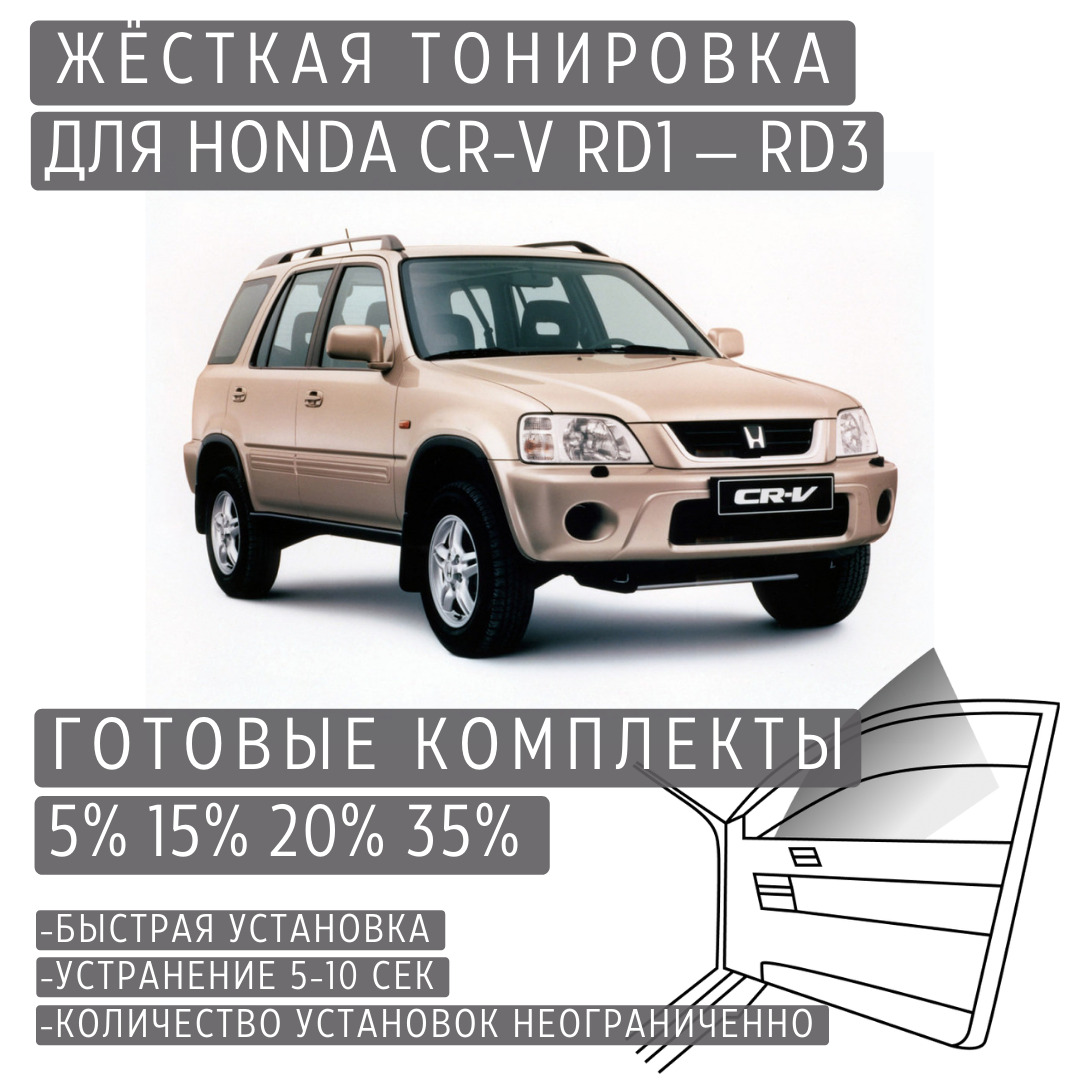 PREMIUMPLUSжёсткаятонировкаHondaCR-VRD1-RD335%/ПРЕМИУМПЛЮСсъёмнаятонировкаХондаCR-VRD1-RD335%