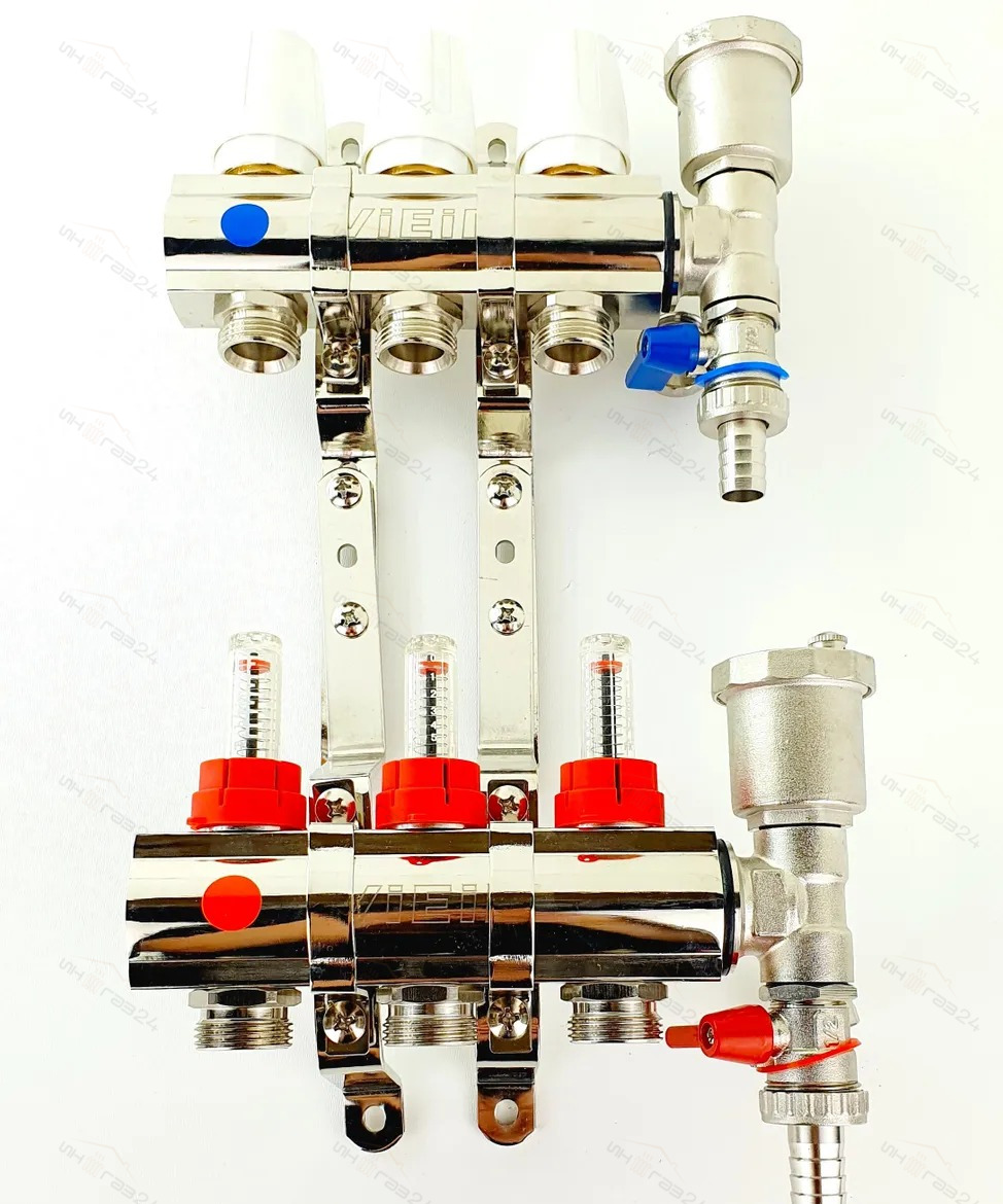 Коллектор для теплого пола 3 контура. Коллектор тёплого пола VIEIR 4 контура. VIEIR коллектор теплого пола. Коллектор для тёплого пола с расходомером на 3 контура. Коллектор Valtec для теплого пола 3 контура.