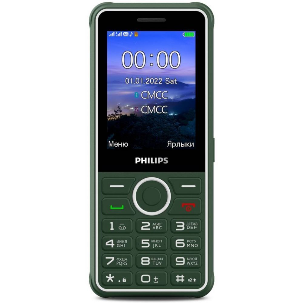 Мобильный телефон Philips Xenium E2301, зеленый - купить по выгодной цене в  интернет-магазине OZON (637893508)