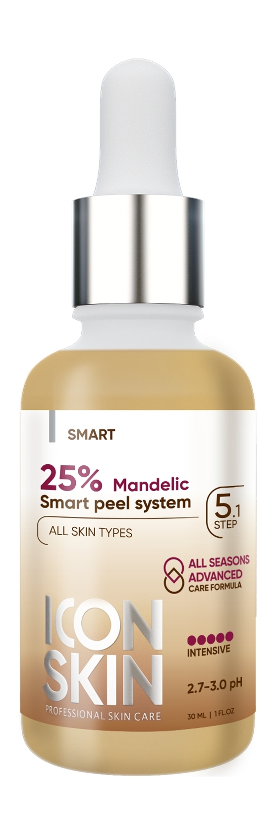 Icon skin миндальный. Смарт пилинг. Артефакт пилинг с миндальной кислотой. Icon Skin 25% Anti-acne Smart Peel System. - Пилинг icon Skin Mandelic acid 15%.