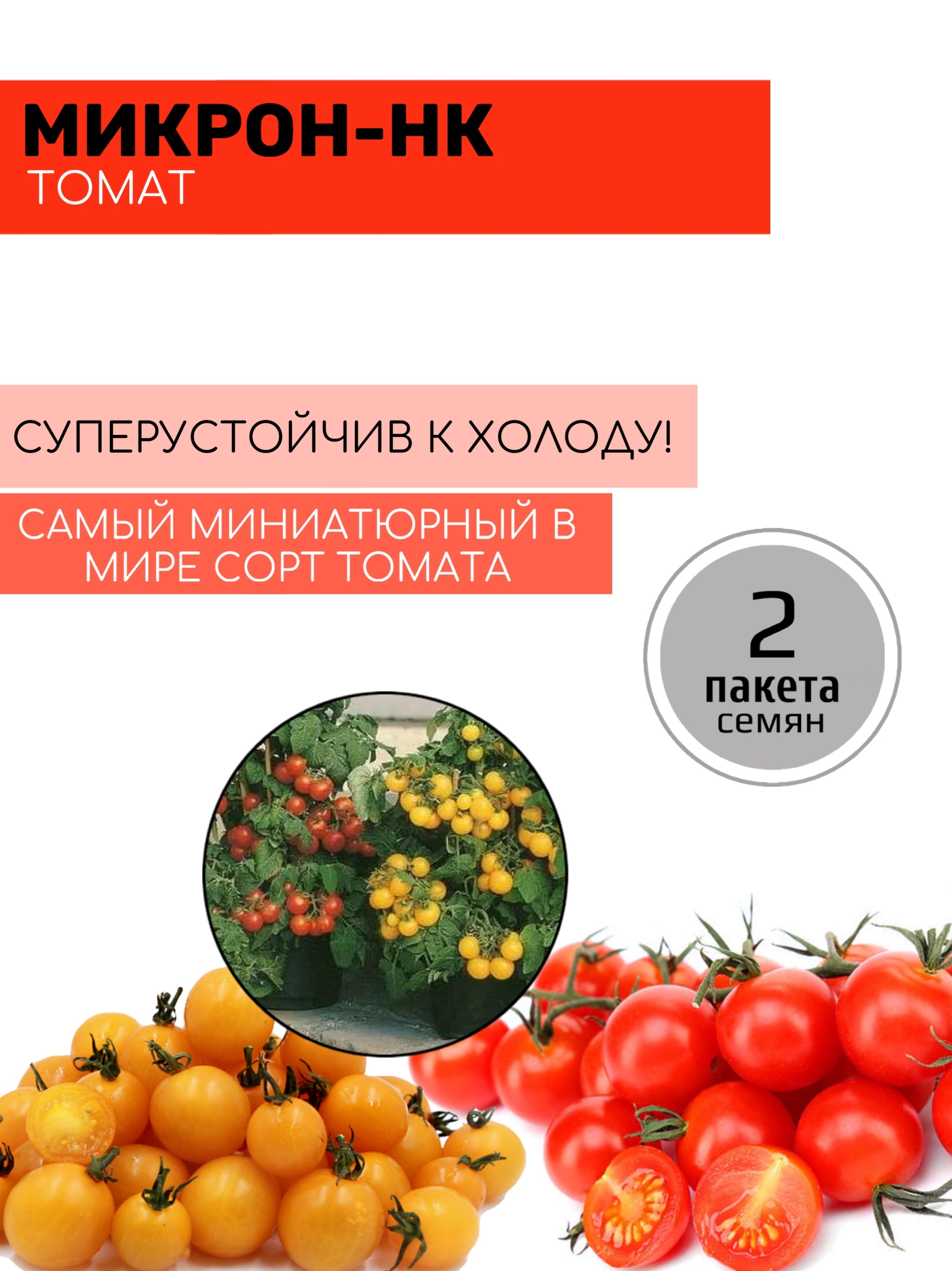 ТоматМикрон-НК2пакетапо10штсемян