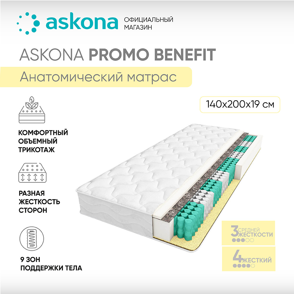 Матрас 200 160 askona benefit