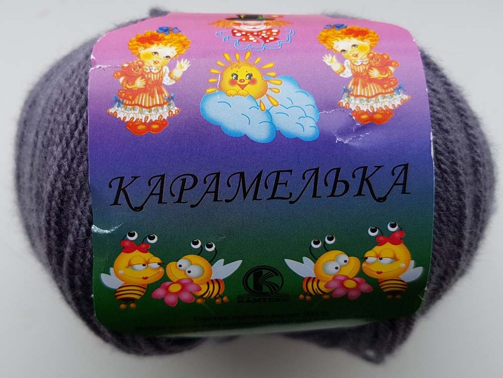 Пряжа карамелька карта цветов камтекс