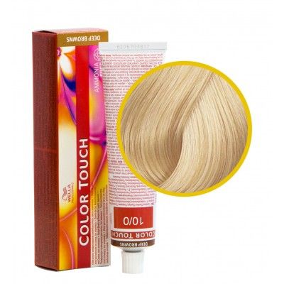 Краска для волос яркий блондин 10 0 wella color touch