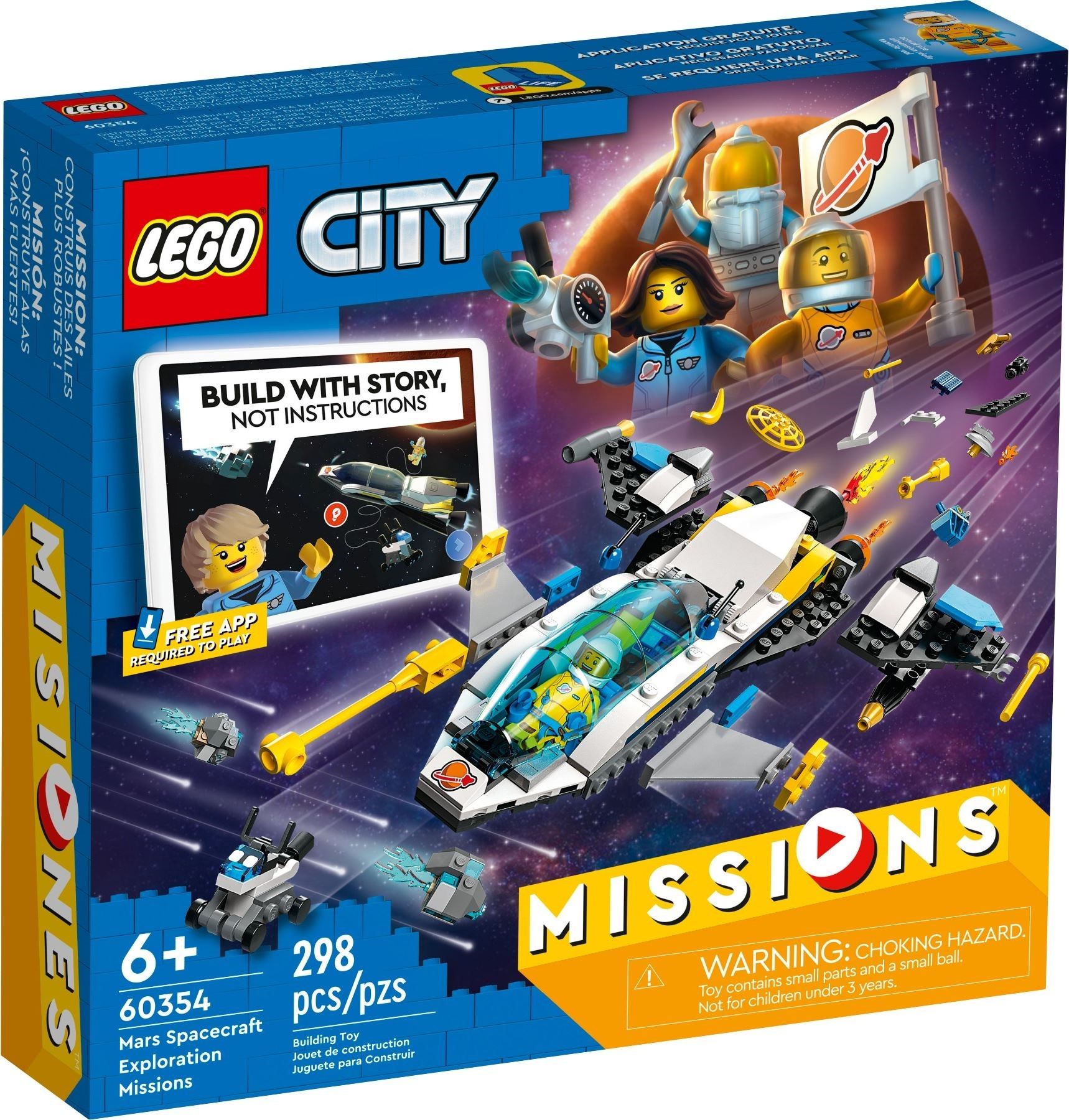 Конструктор LEGO City Missions Космическая экспедиция для исследования Марса  60354 - купить с доставкой по выгодным ценам в интернет-магазине OZON  (540279321)