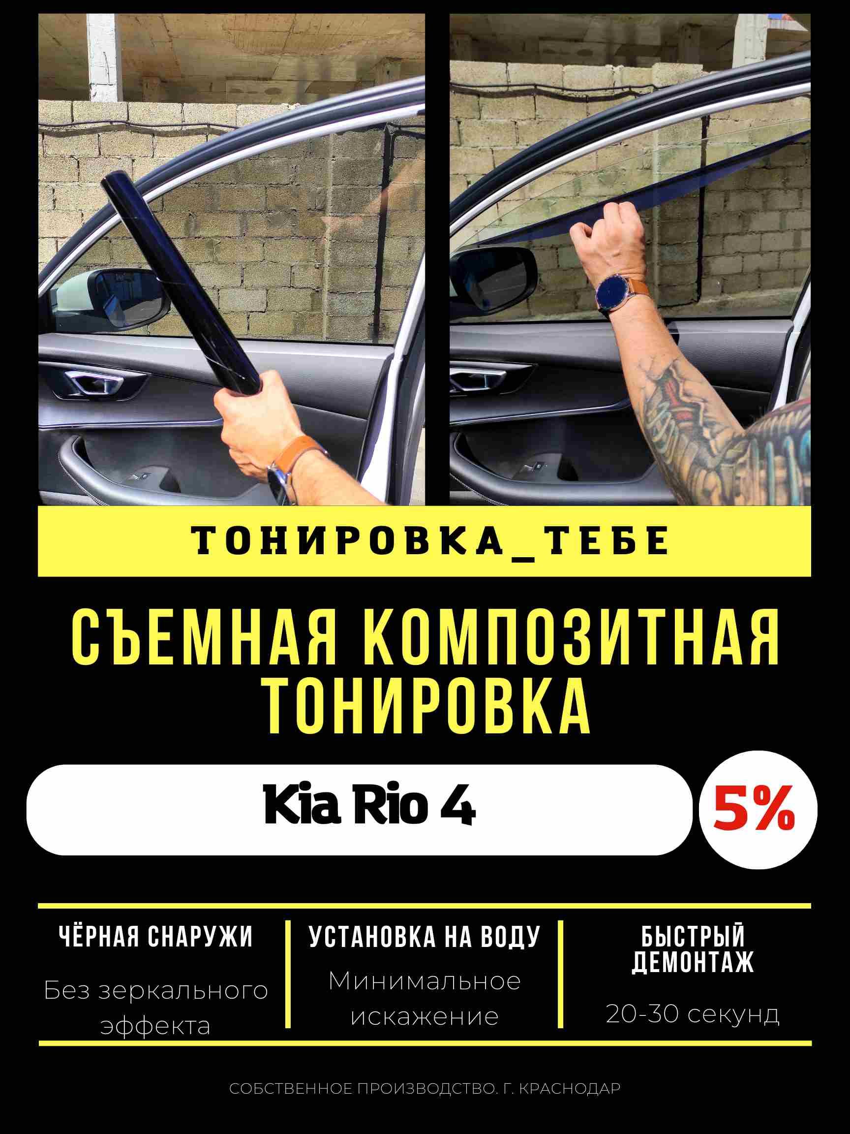 Тонирование KIA Rio (КИА Рио)