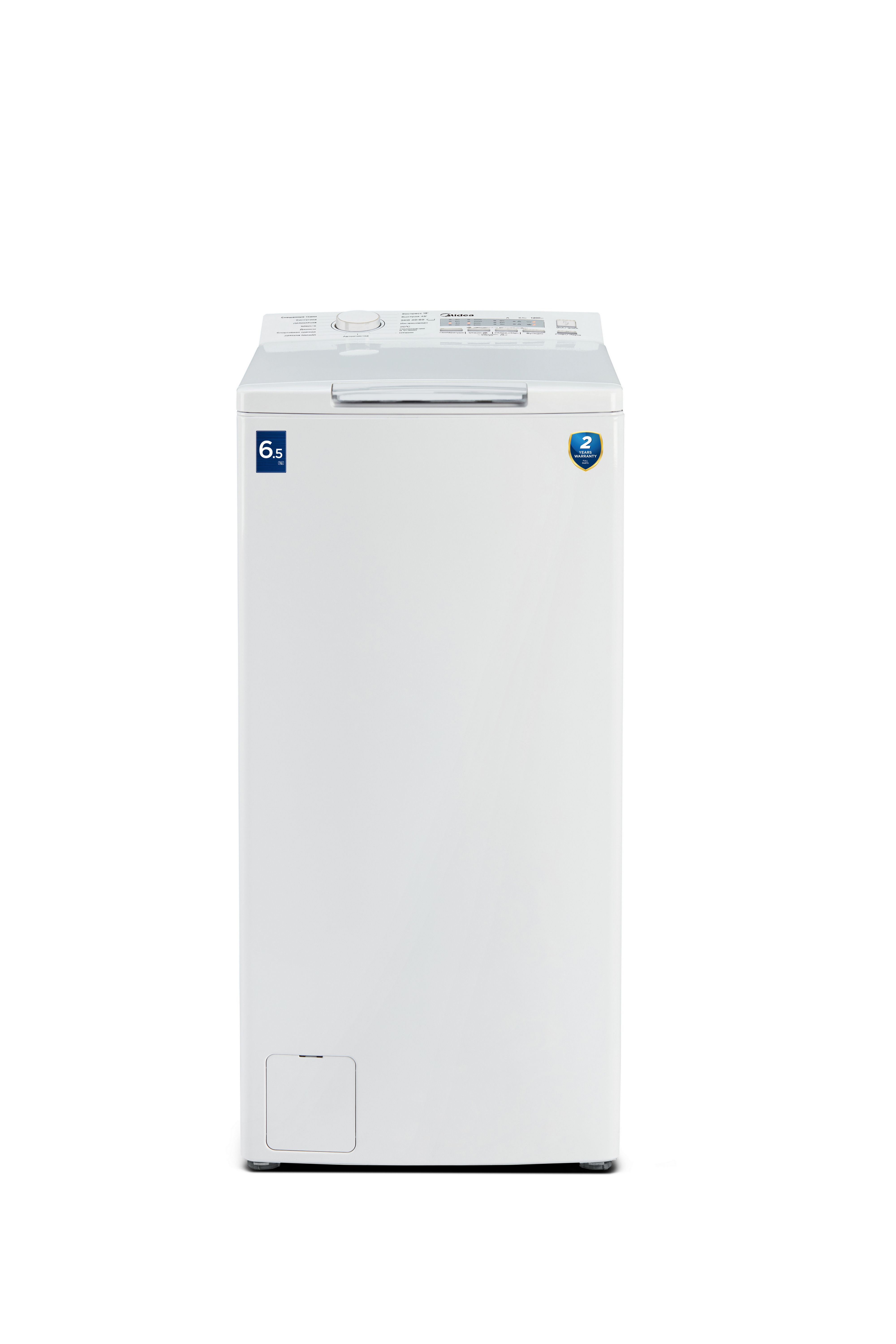 Стиральная машина с вертикальной загрузкой Midea MFE11W65/W-C, загрузка 6.5  кг, макс. отжим 1200 об/мин, 16 программ