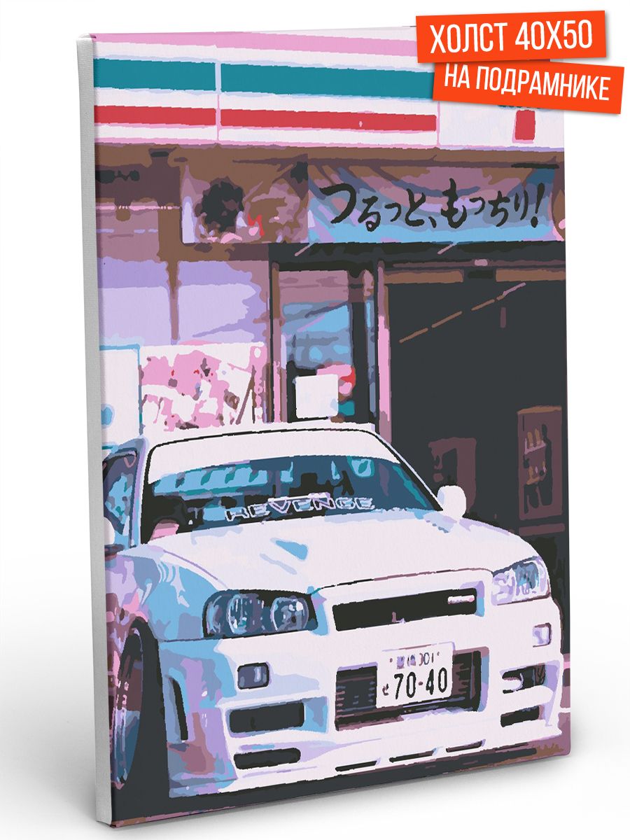 Раскраска Nissan Skyline