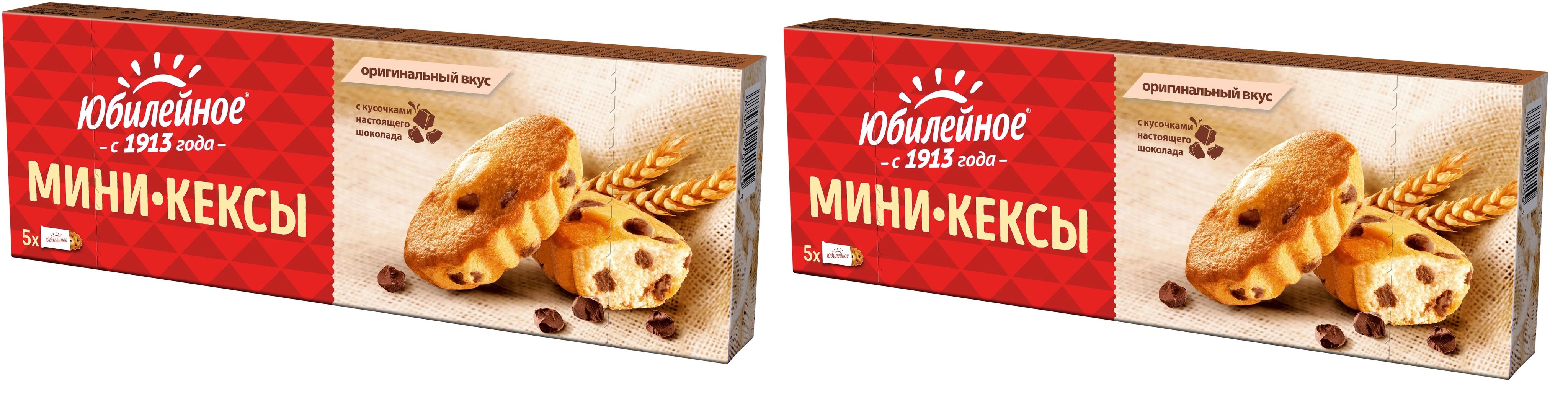 ЮБИЛЕЙНОЕ мини-кексы молочный шоколад Оригинальный вкус 140г 2 шт - купить  с доставкой по выгодным ценам в интернет-магазине OZON (755670143)