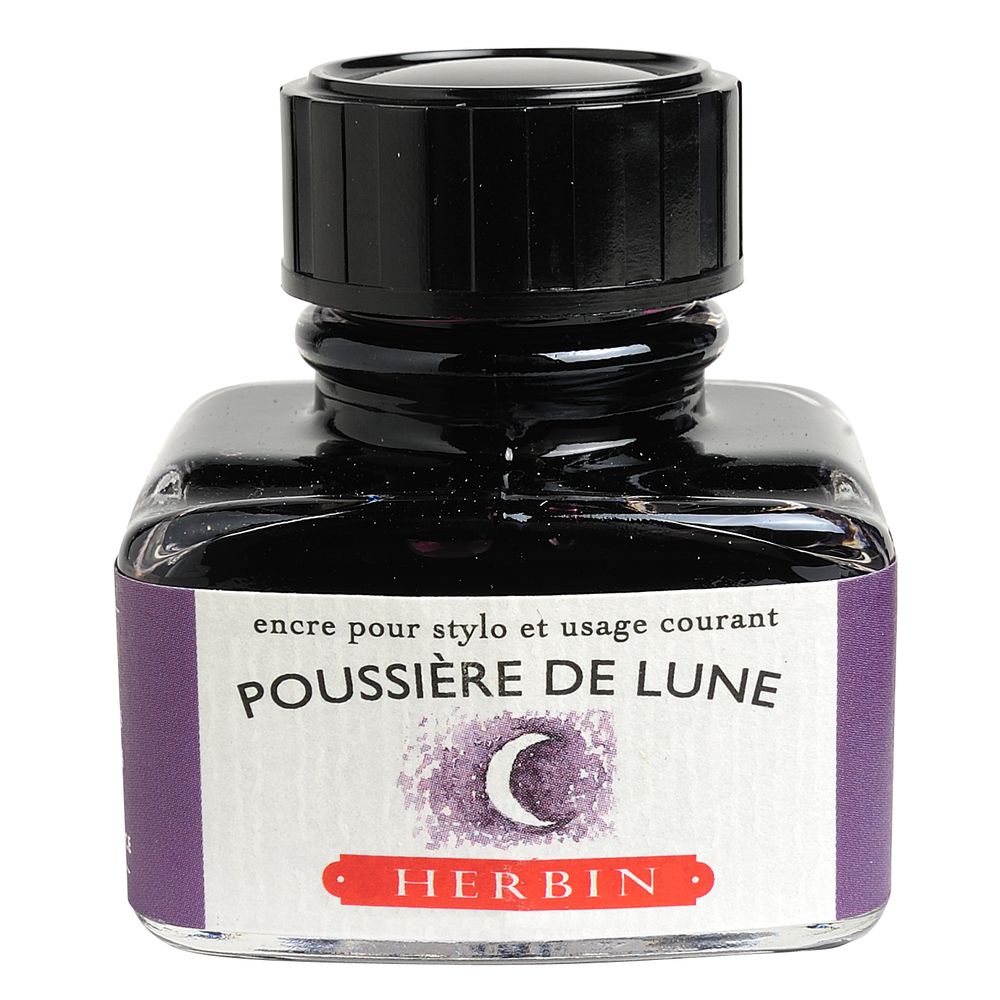 Чернила в банке Herbin, 30 мл, Poussiere de lune Лунная пыль