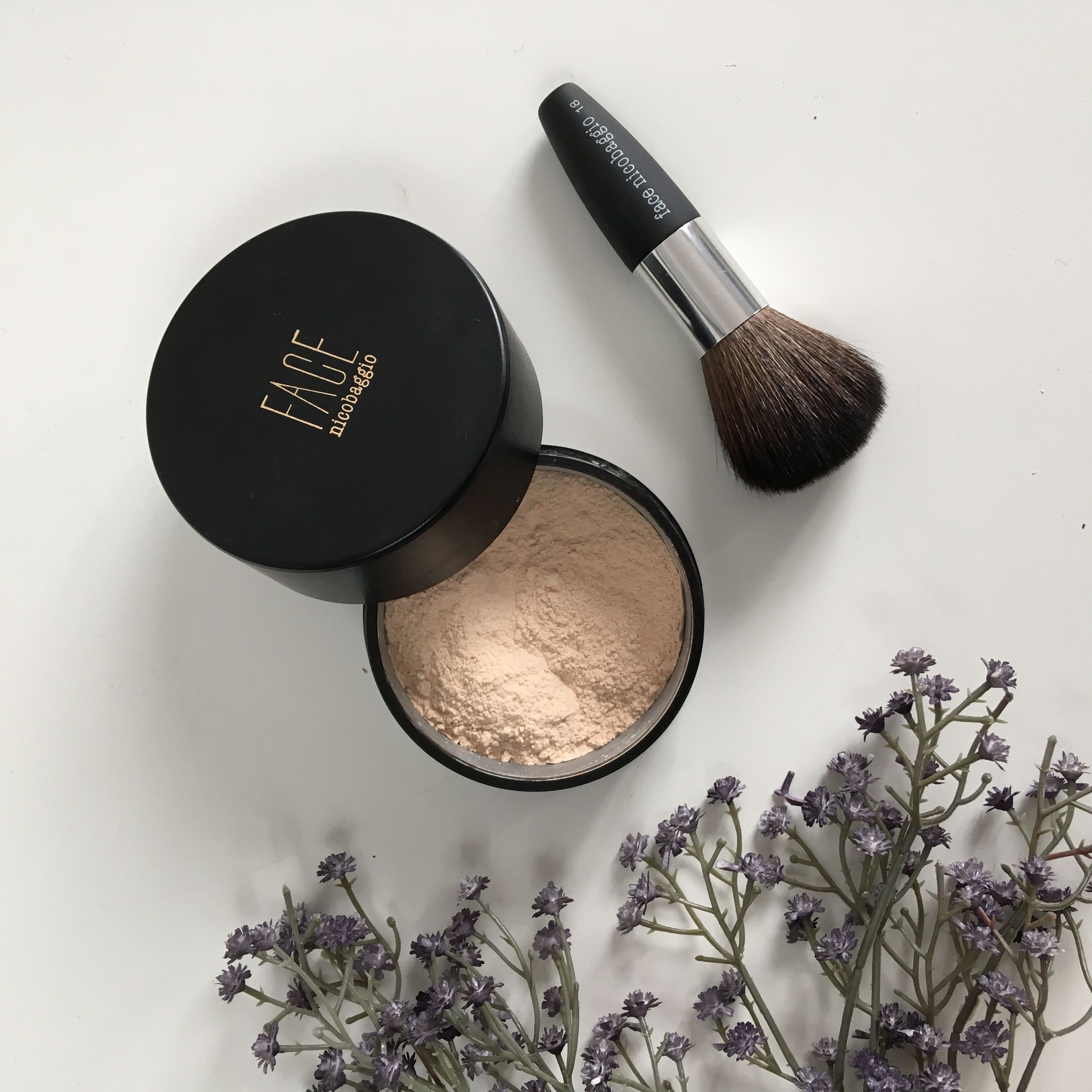 Минеральная пудра для лица с протеинами шелка FACE nicobaggio professional make up Transparent Powder