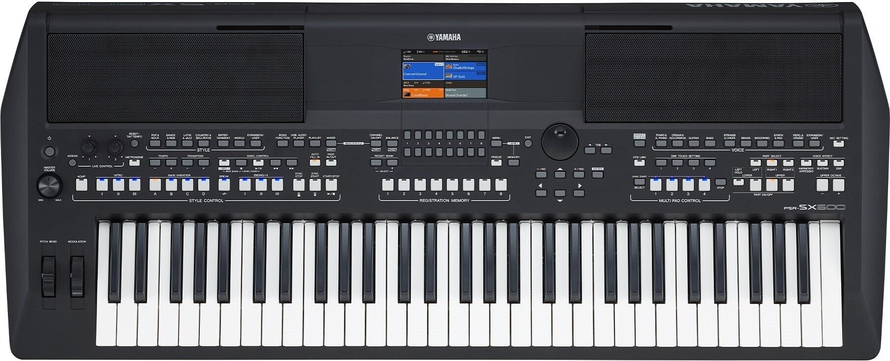 Синтезатор Yamaha PSR-SX600 с блоком питания