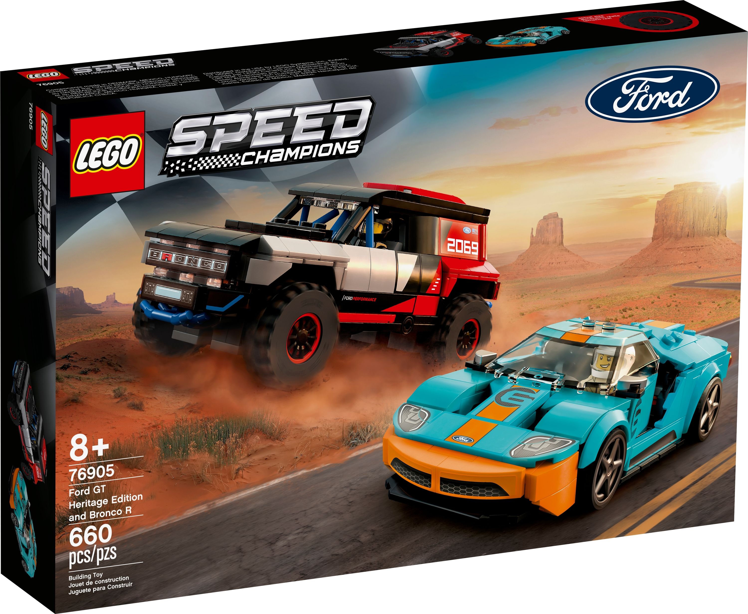 Speed Champions LEGO 76905 Ford GT Heritage Edition and Bronco R lego