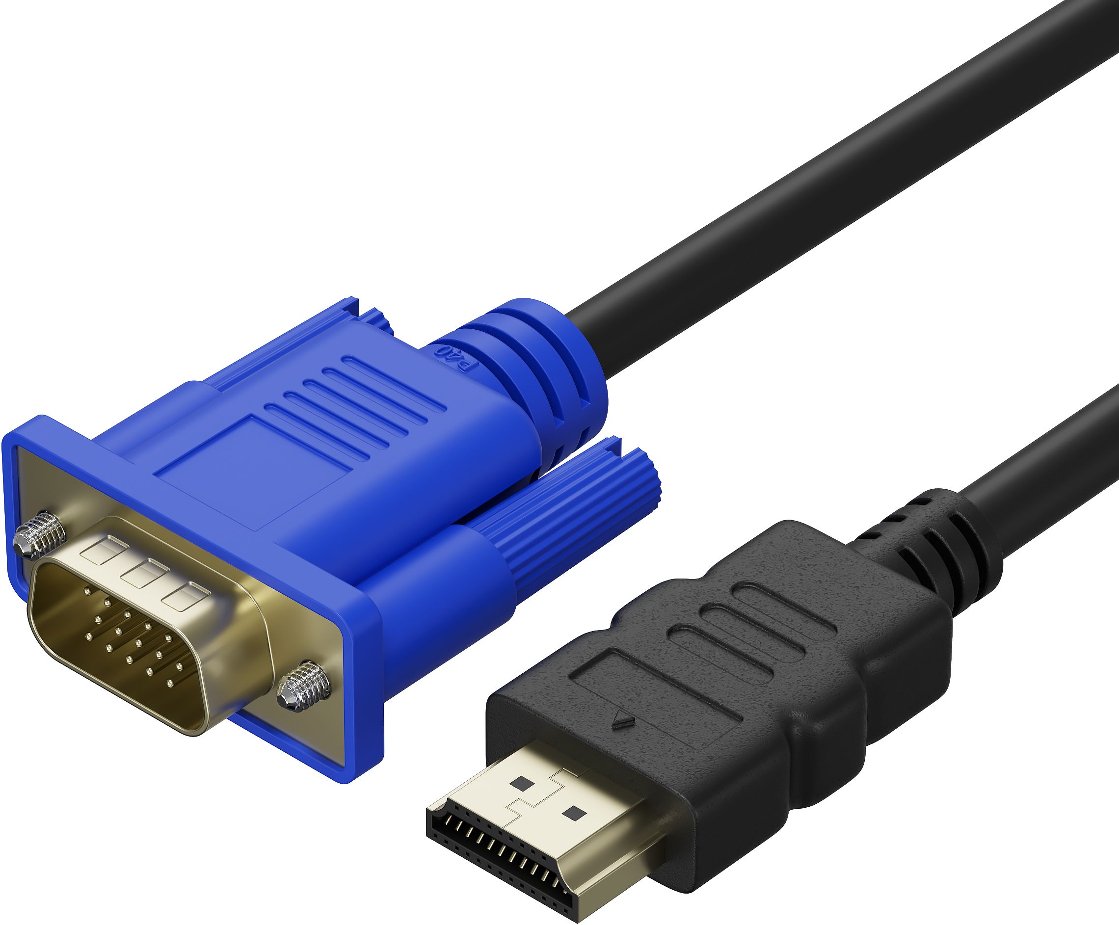 КабельсоединительныйHDMI(M)-VGA(M)GSMINB57безактивногоконвертерадляHDTV(1м)(Черный)