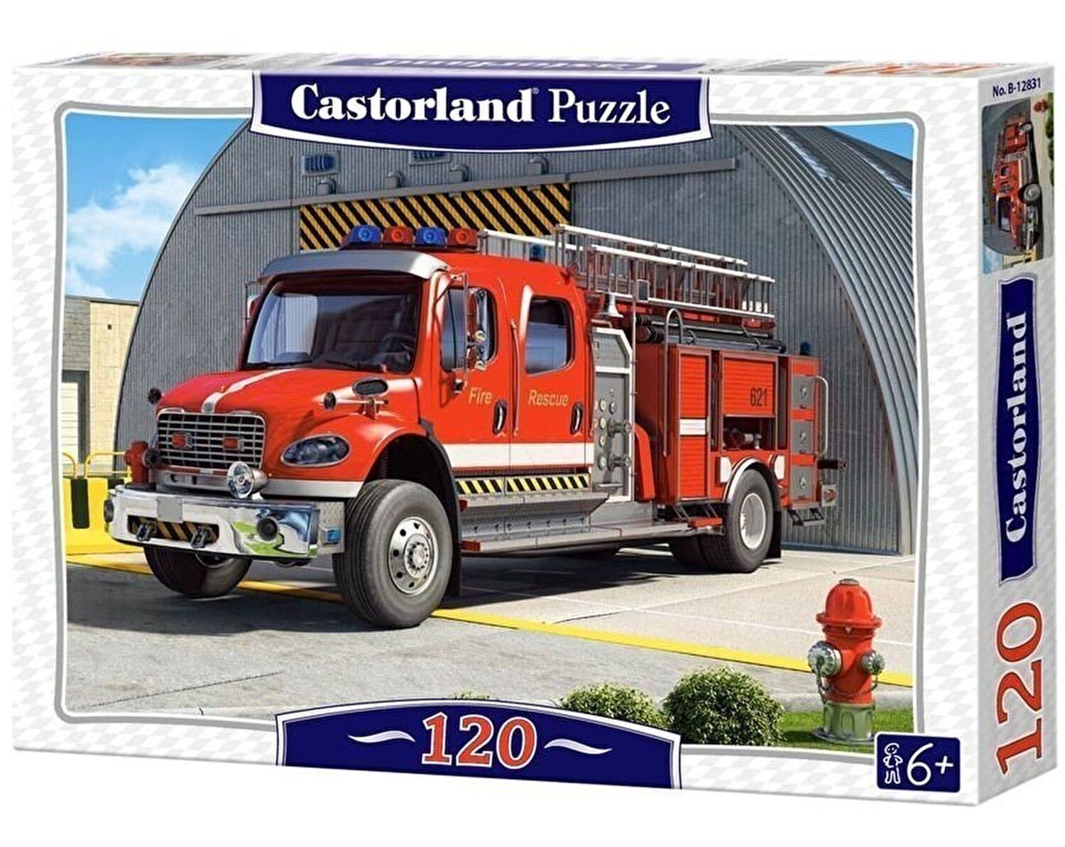Пазл пожарный. Пазлы Castorland пожарная машина. Пазл Castorland Fire engine (b-12831), 120 дет.. Castorland пазлы автомобиль 500. Пазл Castorland 260 пожарная машина.