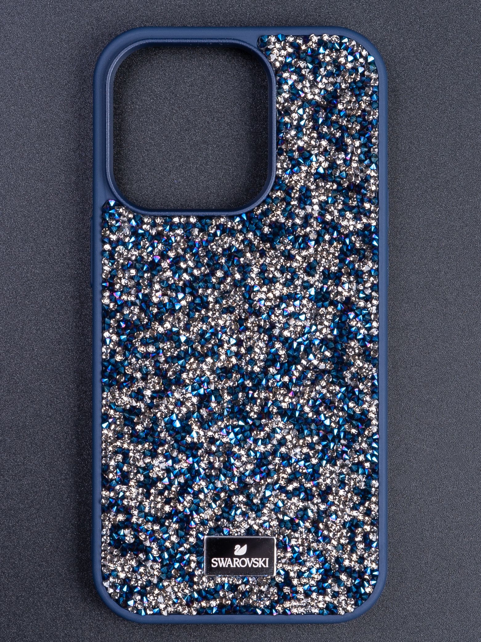 Чехол Swarovski для iPhone 14 / Чехол Сваровски на айфон 14 / Темно-Синий -  купить с доставкой по выгодным ценам в интернет-магазине OZON (795296615)