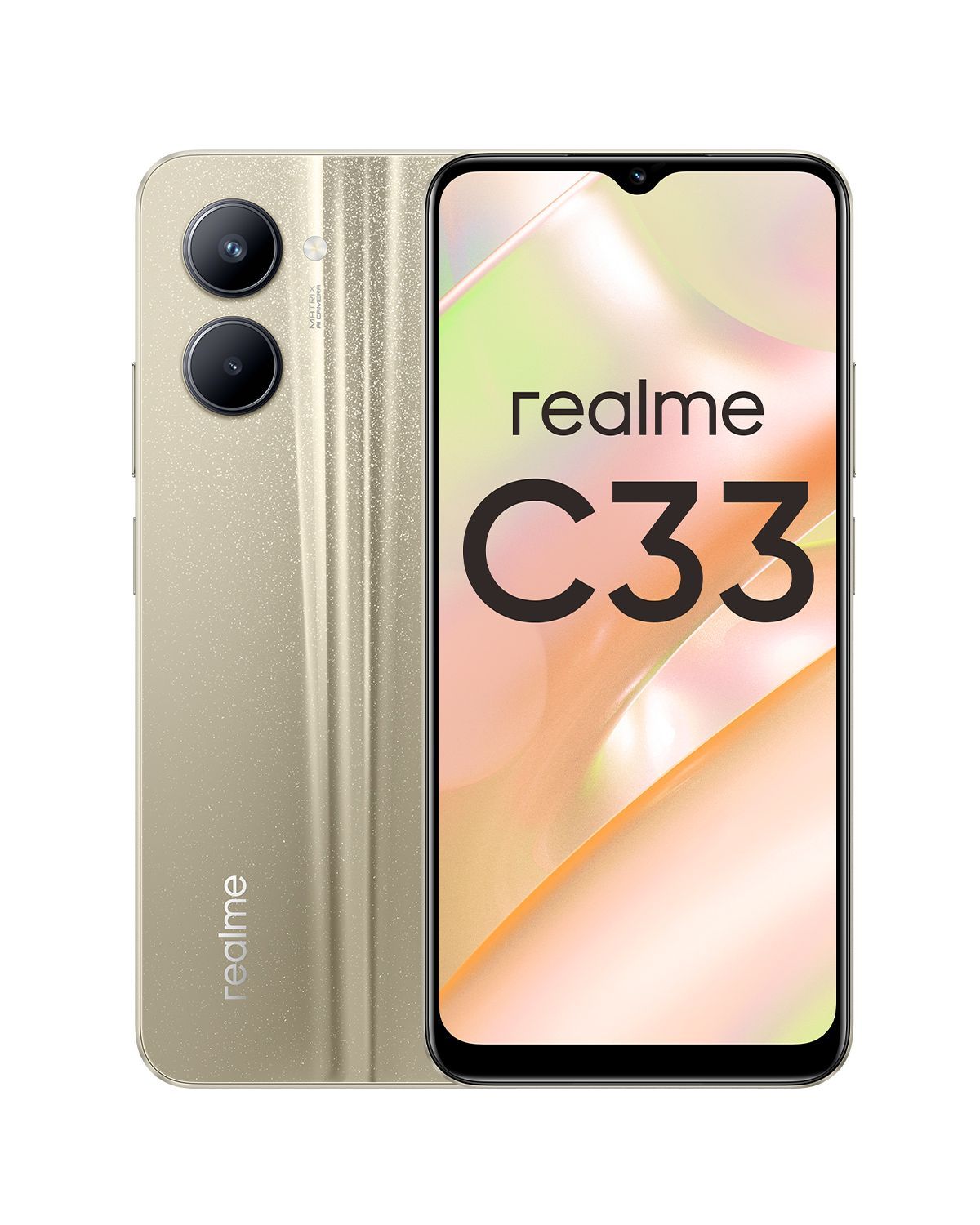 realme Смартфон C33 4/64 ГБ, золотой