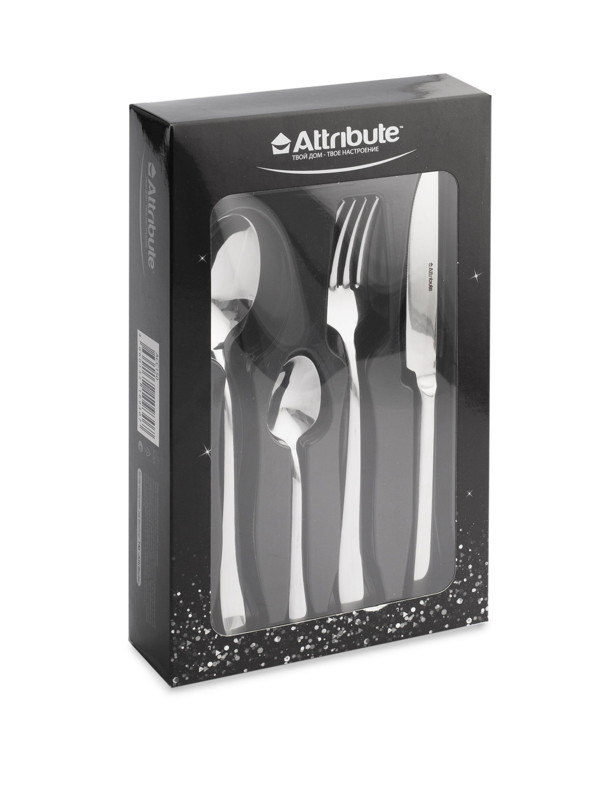 набор столовых приборов attribute classic 24 предмета. Attribute набор столовых ножей fleur 2 предмета. Attribute столовые приборы chaplet. набор чайных ложек attribute style. набор столовых приборов attribute, 3 предм.